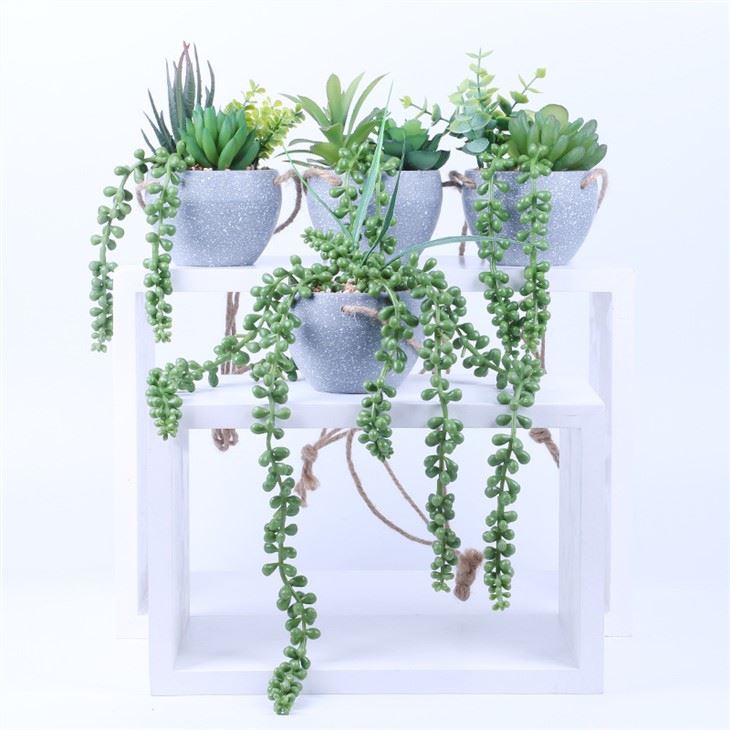 Kunstig Valentine's Tear Hanging Plant